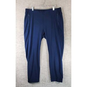 Columbia PFG Pants Womens XL Navy Tapered Fishing Stretch Drawstring 39x28